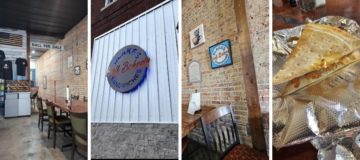 Blake's Half Baked Menu