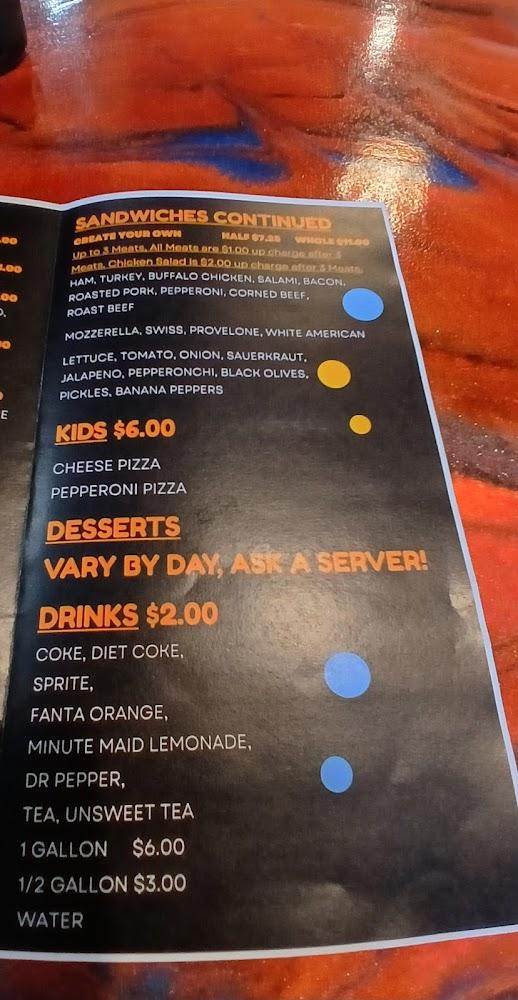 Blake's Half Baked Menu image 3