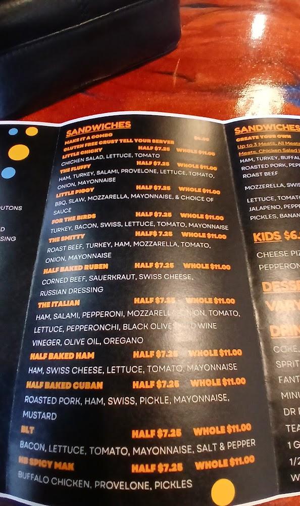 Blake's Half Baked Menu image 4
